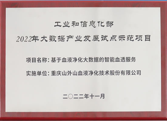 行业唯一！尊龙公司入选“2022年大数据产业发展试点示范项目”